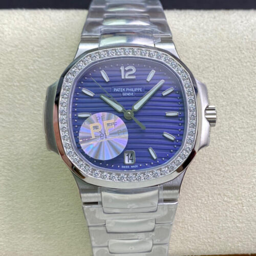 Replica Patek Philippe Nautilus Ladies 7018/1A-010 PF Factory Blue Dial