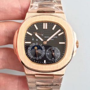 Replica Patek Philippe Nautilus Moonphase 5712R-001 Black Dial