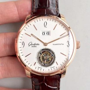 Replica Glashutte Original Senator Excellence Tourbillon White Dial