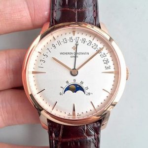 Replica Vacheron Constantin Patrimony 4010U/000R-B329 18K Rose Gold White Dial