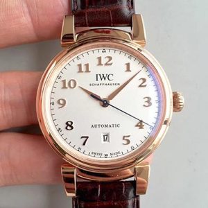 Replica IWC Da Vinci Automatic IW356601 Rose Gold MKS Factory White Dial