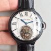 Replica Ballon Bleu De Cartier Tourbillon White Dial