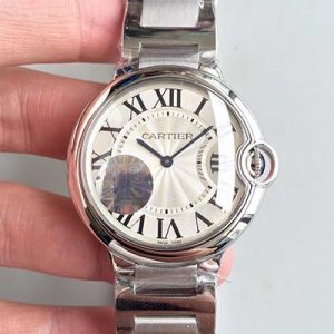 Replica Cartier Ballon Bleu 36MM W6920046 JF Factory Silver Dial