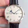 Replica Glashutte Senator Panorama Date Moon Phase 100-04-32-12-04 GF Factory White Dial