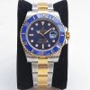 Replica Rolex Submariner Date 116613LB VR Factory Yellow Gold Wrapped Blue Dial