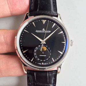 Replica Jaeger-LeCoultre Master Ultra Thin Moon 1368470 ZF Factory Black Dial