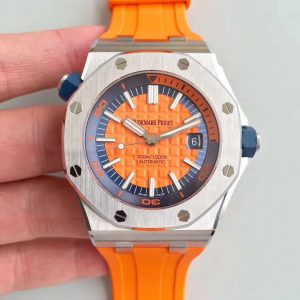 Replica Audemars Piguet Royal Oak Offshore Diver 15710ST.OO.A070CA.01 JF Factory V3 Orange Dial