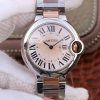 Replica Ballon Bleu De Cartier W69201 Ladies 33MM V6 Factory Pink Dial