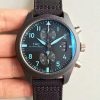 Replica IWC Pilot Chronograph Top Gun IW388003 ZF Factory Black Dial