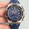 Replica Audemars Piguet Royal Oak Offshore Juan Pablo Montoya 26030PO.OO.D001IN.01 JF Factory V2 Blue Dial