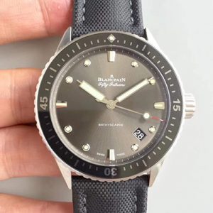 Replica Blancpain Fifty Fathoms Bathyscaphe 5000-1110-B52A ZF Factory Meteor Grey Dial