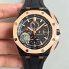 Replica Audemars Piguet Royal Oak Offshore QE2 Cup 2016 26406FR.OO.A002CA.01 JF Factory V5 Black Dial