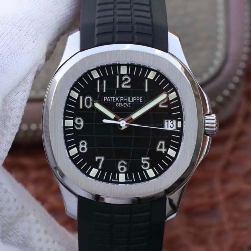 Replica Patek Philippe Aquanaut Jumbo 5167A-001 Black Dial