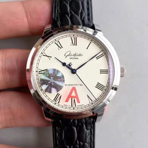 Replica Glashutte Original Senator Excellence 1-39-52-01-02-04 V4 FK Factory Stainless Steel Case White Dial