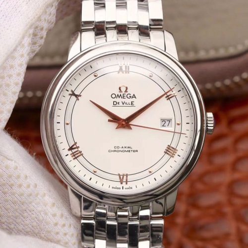 Replica Omega De Ville Prestige 424.10.40.20.02.002 MKS Factory Silver Dial