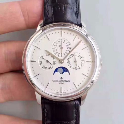 Replica Vacheron Constantin Patrimony Perpetual Calendar 43175/000P-B190 White Dial