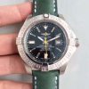 Replica Breitling Avenger II Seawolf A1733110/BC30/435X/A20BASA.1 Green Leather Strap GF Factory Black Dial