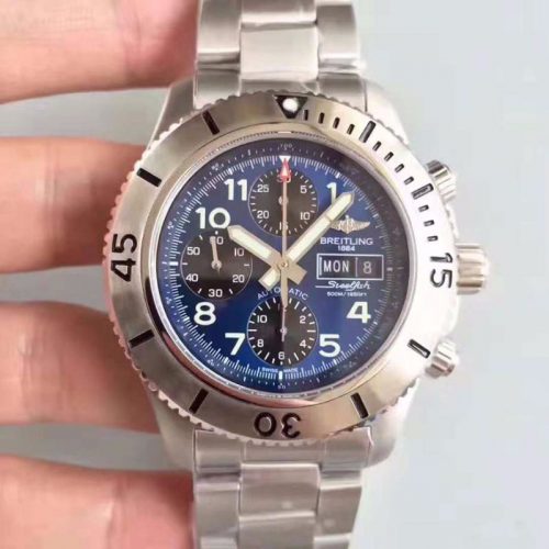 Replica Breitling Superocean Chronograph Steelfish A13341C3/C893 GF Factory Blue Dial