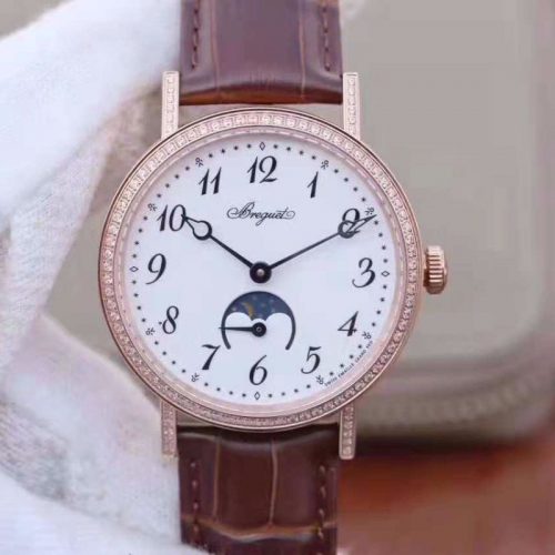 Replica Breguet Classique Moonphase 9088BR/29/964/DD0D White Dial