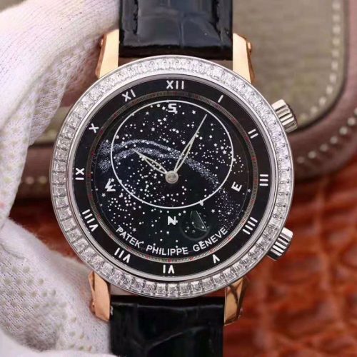 Replica Patek Philippe Grand Complications Sky Moon Celestial 5102PR TW Factory Black Dial