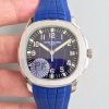 Replica Patek Philippe Aquanaut 5168G-001 PF Factory Black-blue Dial