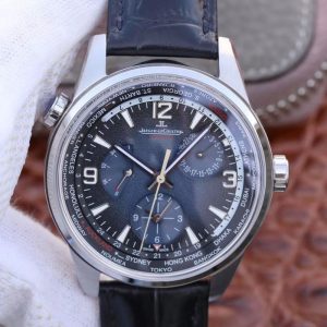 Replica Jaeger-LeCoultre Polaris Geographic 904847J 42MM TWA Factory Black Blue Textured Dial