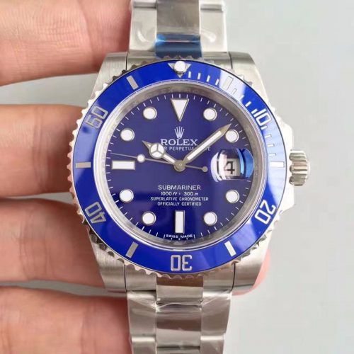 Replica Rolex Submariner Date 116619LB 40MM Noob Factory Blue Dial