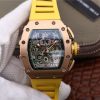 Replica Richard Mille RM11-03 KV Factory Rose Gold Skeleton Dial