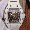 Replica Richard Mille RM011 Chronograph KV Factory White Hollow Dial