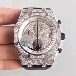 Replica Audemars Piguet Royal Oak Offshore 26067BC.ZZ.D002CR.01 JF Factory Diamonds Dial