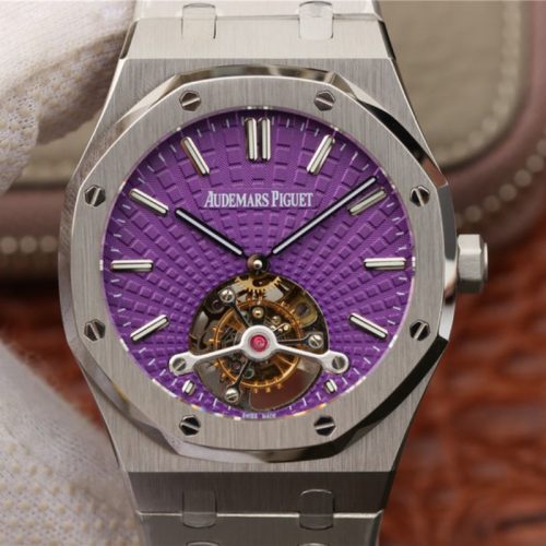 Replica Audemars Piguet Royal Oak Tourbillon 26522ST.OO.1220ST.01 R8 Factory Purple Dial