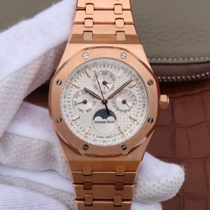 Replica Audemars Piguet Royal Oak 41MM 26574OR.OO.1220OR.01 JF Factory White Dial