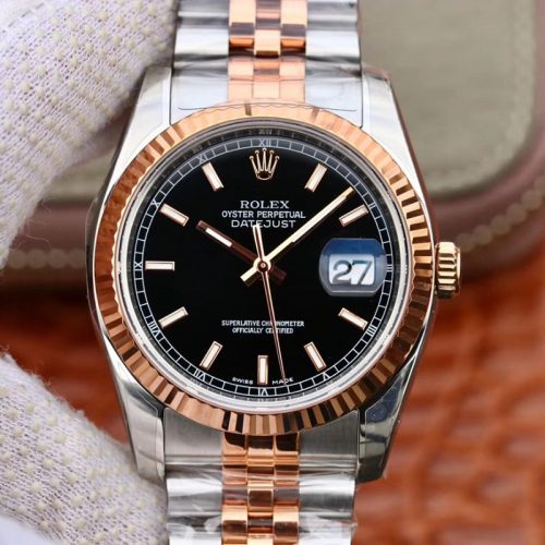 Replica Rolex Datejust 36MM 126231 AR Factory Black Dial