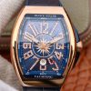 Replica Franck Muller Vanguard V45 25th Anniversary Blue Dial