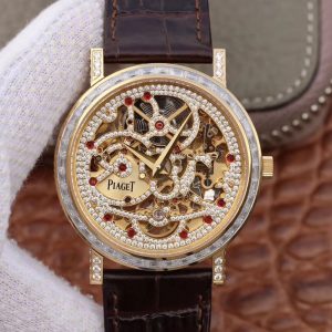 Replica Piaget ALTIPLANO G0A39125 Rosegold Skeleton Dial