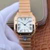 Replica Cartier De Santos 40mm BV Factory 18K Rose Gold Case White Dial