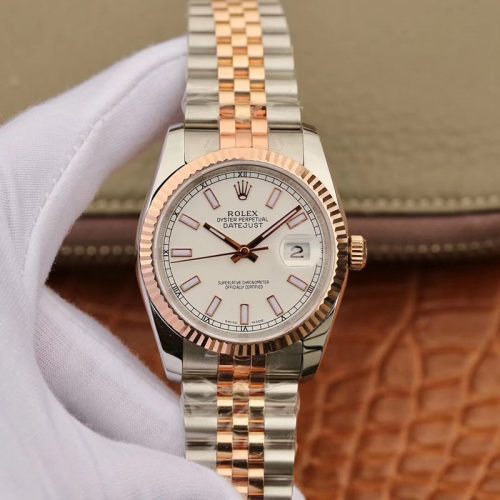 Replica Rolex Datejust 126233 36mm GM Factory White Luminous Scale Dial