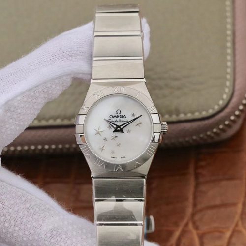 Replica Omega Constellation Quartz Ladies 27mm TW Factory White Dial