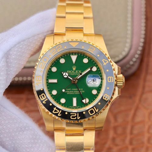 Replica Rolex GMT Master II 116718LN EW Factory Green Dial