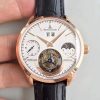 Replica Jaeger-LeCoultre Master Grande Tradition Tourbillon Rose Gold White Dial