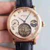 Replica Patek Philippe Moonphase Tourbillon 18K Rose Gold Dial