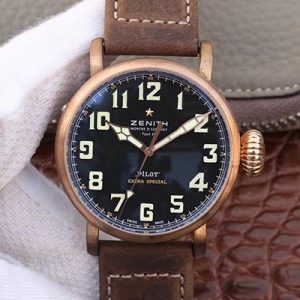 Replica Zenith Pilot Type 20 Extra Special Bronze 29.2430.679.21.C753 XF Factory Black Dial