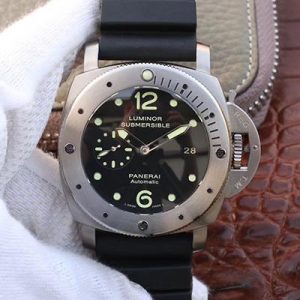 Replica Panerai Luminor Submersible 1950 Amagnetic 3 Days Titanium PAM389 VS Factory V2 Black Dial