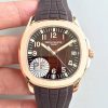 Replica Patek Philippe Aquanaut Jumbo 5167R-001 PF Factory Chocolate Dial