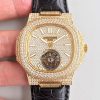 Replica Patek Philippe Nautilus Jumbo 5711 R8 Factory Diamond Dial Tourbillon