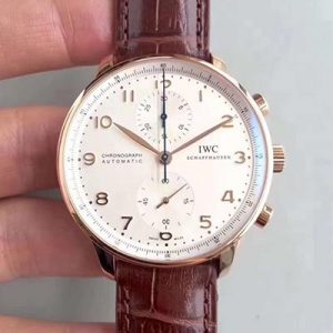 Replica IWC Portugieser Chronograph IW371445 ZF Factory V2 Silver Dial