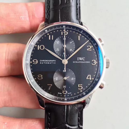 Replica IWC Portugieser Chronograph IW371447 ZF Factory Black Dial