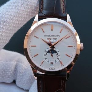 Replica Patek Philippe Complications Annual Calendar 5396G KM Factory 18K Rose Gold White Dial