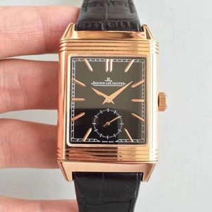 Replica Jaeger-LeCoultre Grande Reverso Q3738420 Rose Gold Black Dial