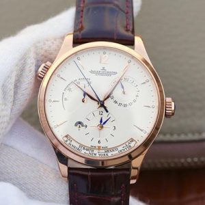 Replica Jaeger-LeCoultre Master Calendar 1428421 Rose Gold White Dial